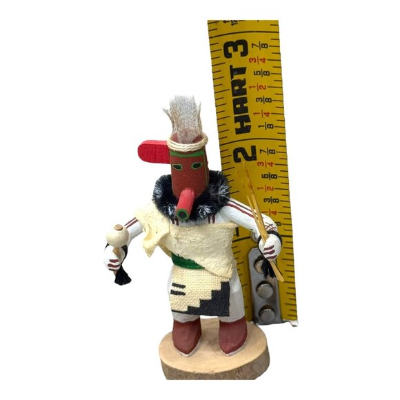 Hopi Mustard Greens S. Cerno Kachina Doll Collectible Native American Art READ - Picture 6 of 8